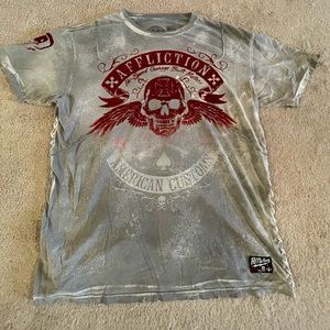 Affliction Grey 2X Shirt